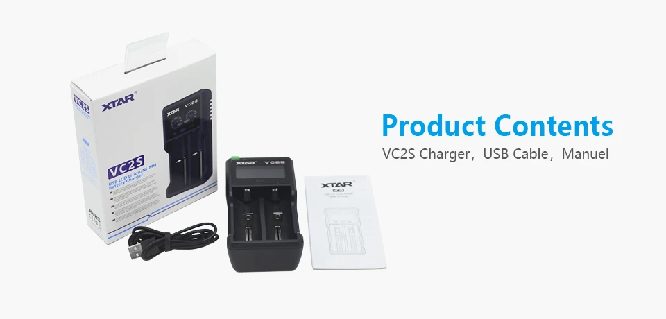 XTAR VC2 VC2 плюс VC4 VC2S VC4S батарея зарядное устройство для 10440/16340/14500/14650/18350/18500/18650/18700/21700/20700/17500