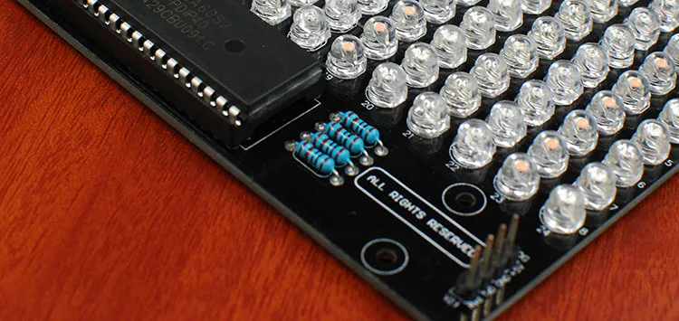 CIRMECH FFT 24x8 аудио индикатор DIY Kit Красный Зеленый Розовый Синий СВЕТОДИОДНЫЙ Набор для самостоятельной сборки
