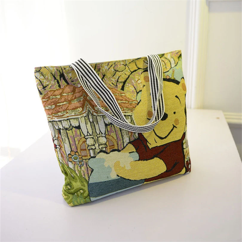 Модная сумка-мессенджер Disney 2019 Сумка с Микки и Минни Холщовая Женский мультяшный