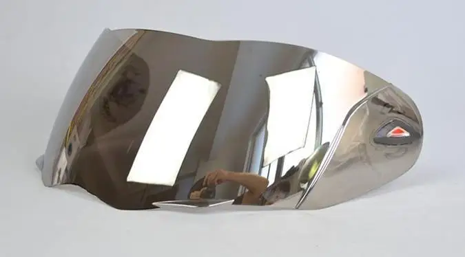 silver Мотоциклетный шлем козырек щит черный серебряный цвет подходит только для нашей модели шлема - Цвет: silver