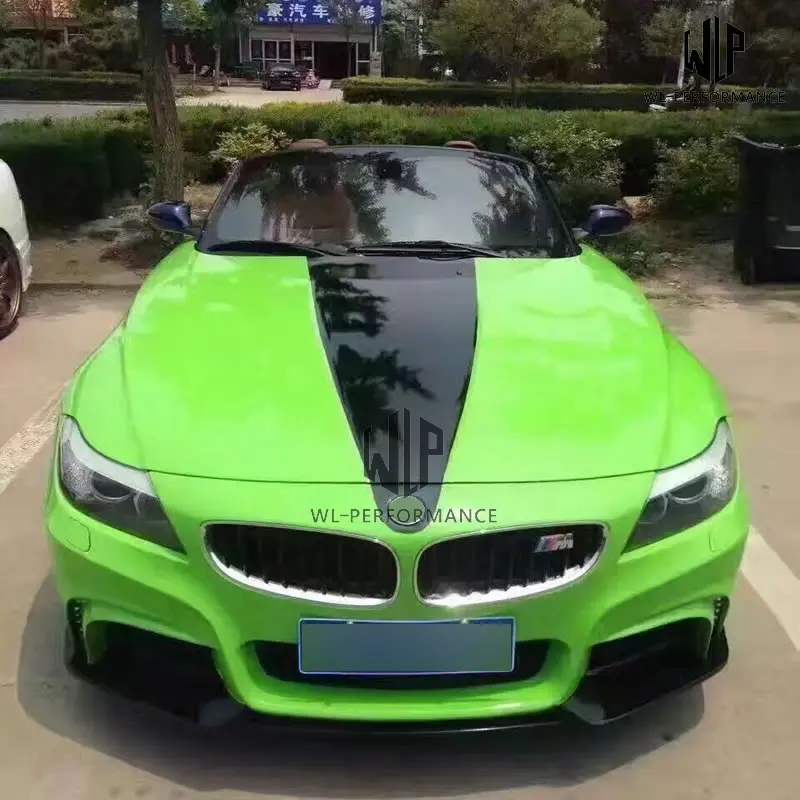 E89 Z4 FRP неокрашенные кузова автомобиля комплект передний задний бампер для BMW Rowen