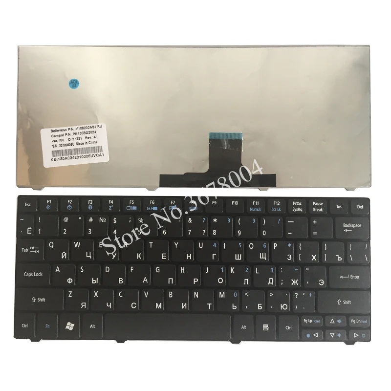 

Русская клавиатура для ноутбука acer Aspire 1420P 1820PT 1420 1430 1551 1820 1430 1430Z 1551 752H 753H 721H P1VE6 RU