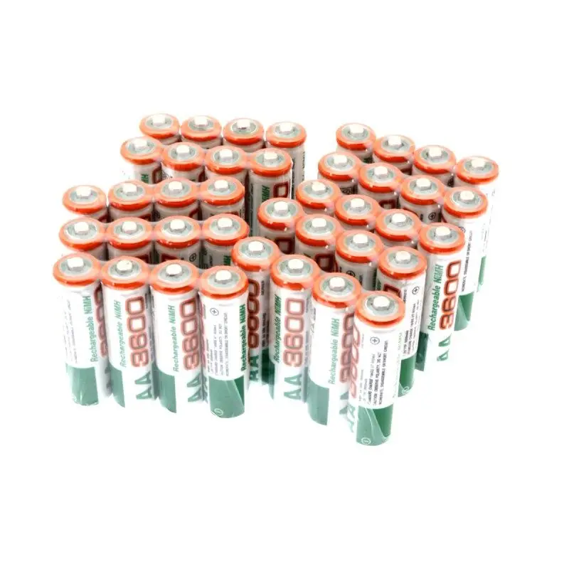 4-20 шт AA 3600mAh 2A Ni-MH 1,2 V перезаряжаемая батарея перезарядка предварительно Заряженная ni-mh аккумуляторная батарея для игрушек микрофон камеры