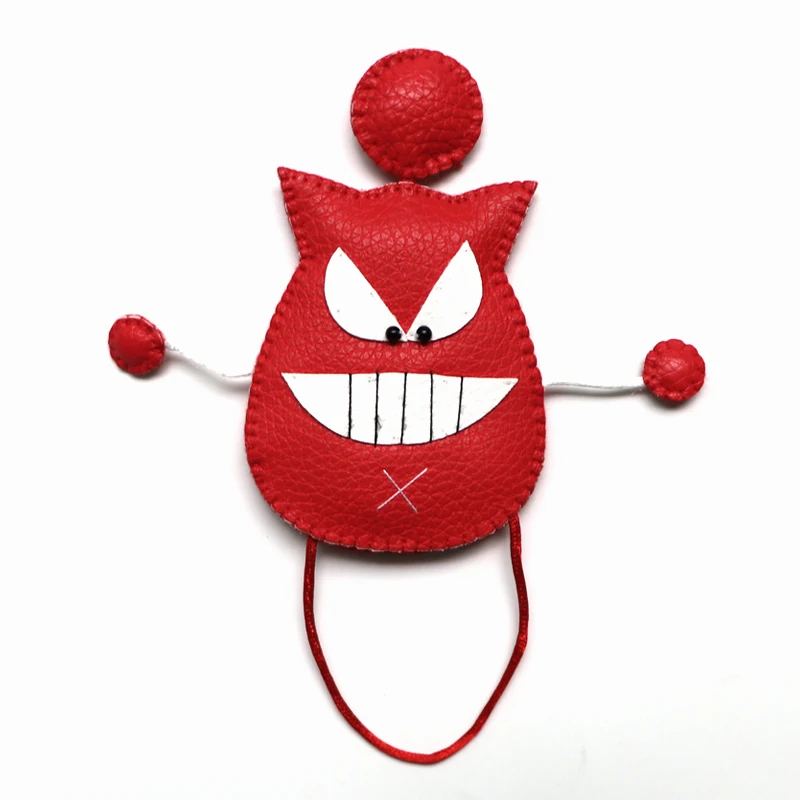 Red Кожа, ручной работы чехол для ключей брелок для укладки волос украшение для Mercedes Smart 453 451 450 fortwo ключ Защитная крышка - Название цвета: Red