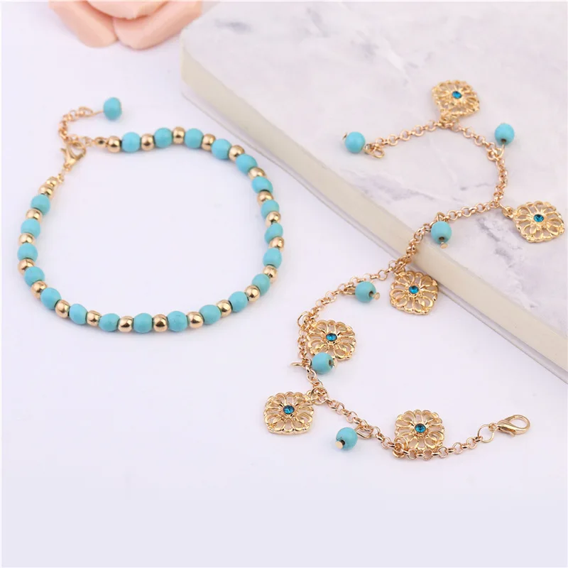 

bohemian flower beach jewelry anklet anklet womens jewellery foot anklet toe ring foot jewelry toe