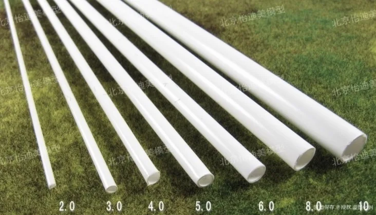 

50PCS L:50CM. DIY manual sand table model material ABS model transformation hollow circular tube