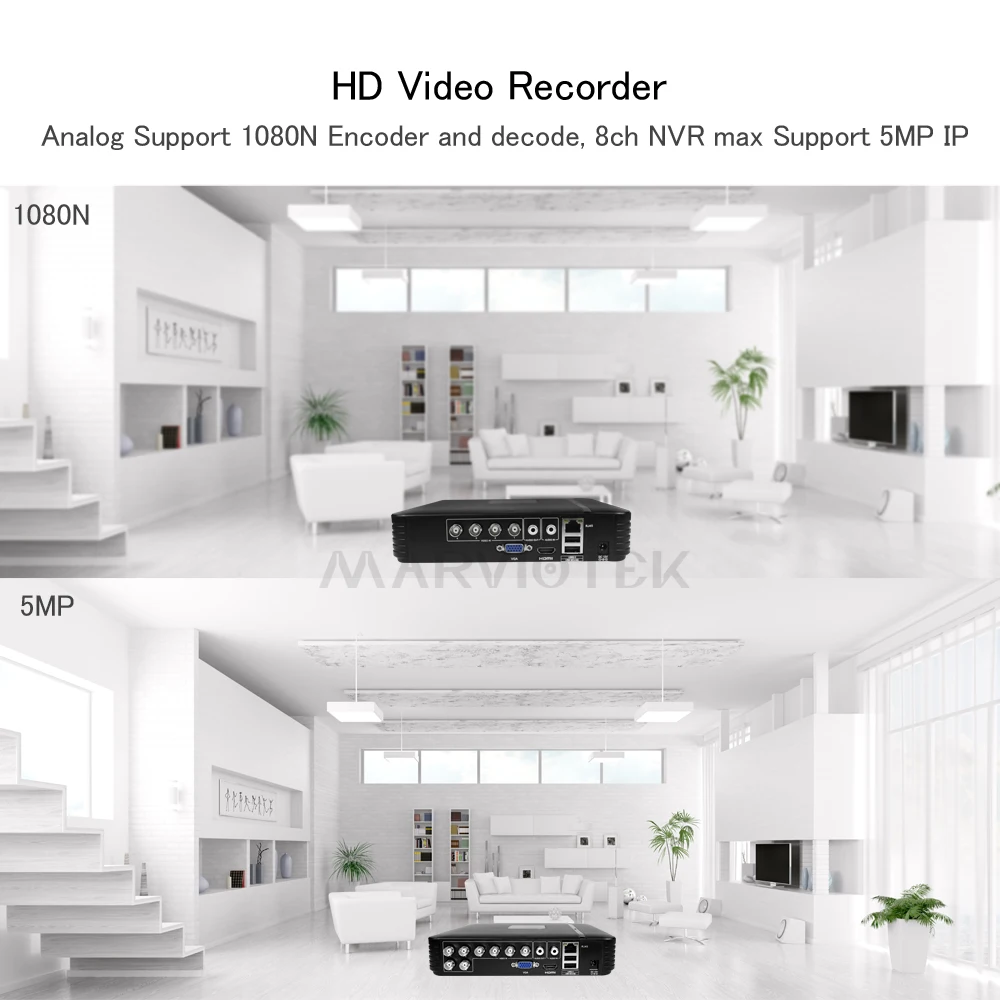 Камера видеонаблюдения 1080P 16 каналов DVR AHD 1080N NVR 5 в 1 мини видеорегистратор 960P 12 для