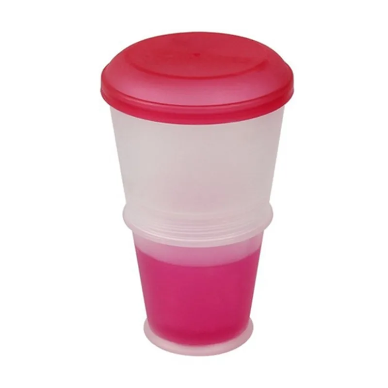 Креативная чашка для завтрака овсянки хлопья PP материал закусок с крышкой