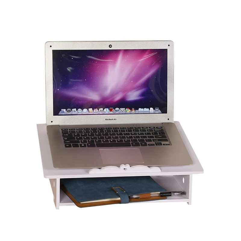 

Neck Protective Laptop Computer Storage Racks Shelves Wooden Office Desk Computer Racks And Storage Rack Shelves
