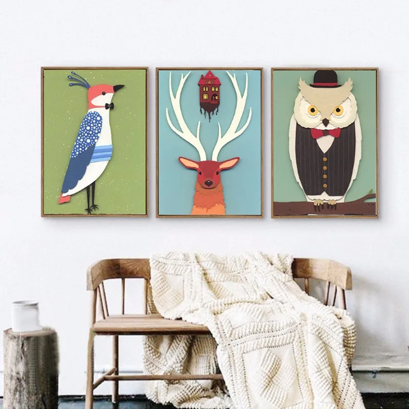 Современный настенный постер и принты &quotмасло&quot Сделай сам настенные картины