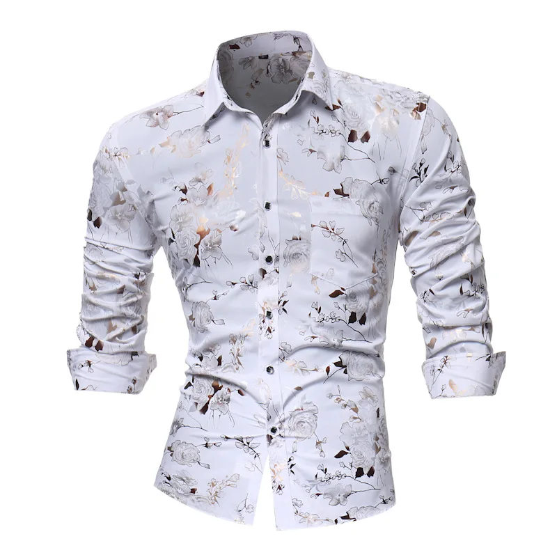 2018 мужские модные фирменные повседневные Бизнес slim fit Мужчины рубашка camisa