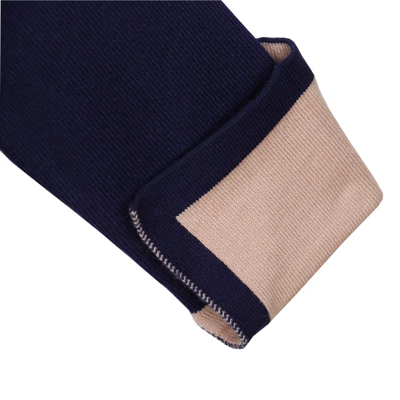 

New Autumn Winter Women Sweater Plus Size Loose O-Neck Contrast Color Long Sleeve Render Knitted Sweater For Women Pullovers 5XL
