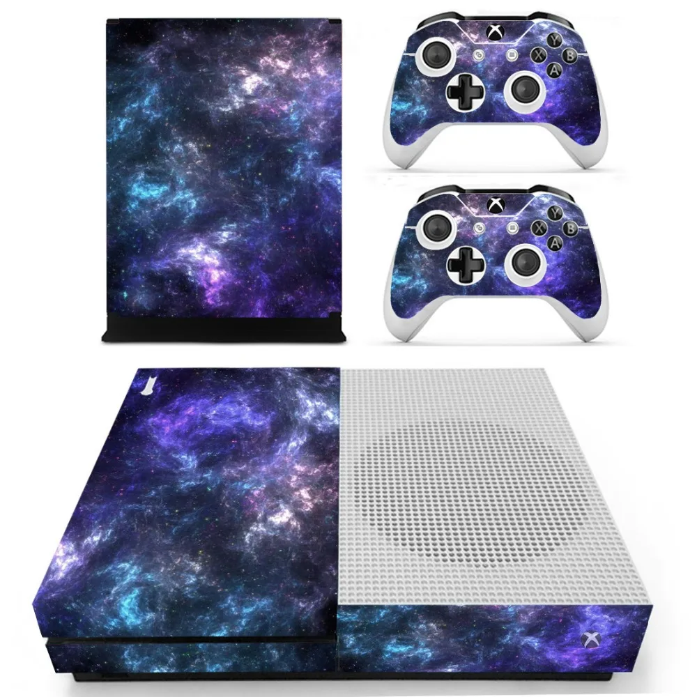 Звездное небо виниловая кожа наклейки для XBOX One S консоли с двумя беспроводными