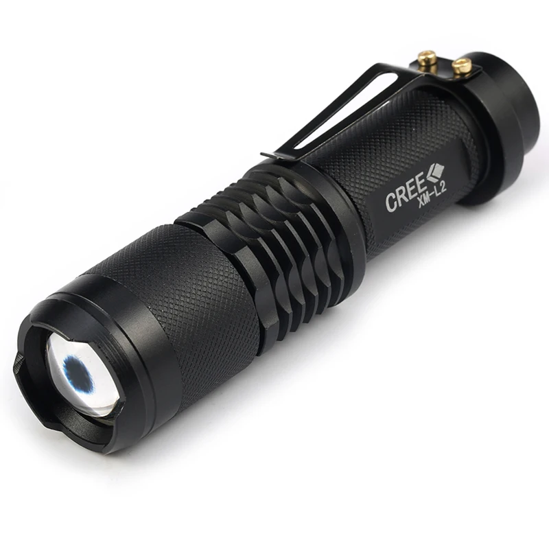 Cree xm-l2 3500lm led lanterna 5-modes регулируемый фонарик водонепроницаемый с 1*18650 5000 мАч