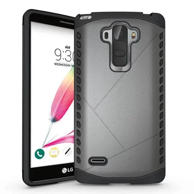 Для LG G4 Stylus Примечание G Stylo LS770 5.7 дюймов Случае роскошные Тяжелые 2 в 1 Duty Броня PC +