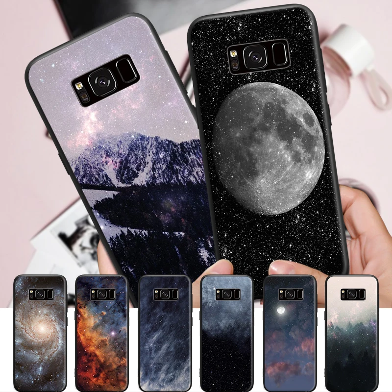 Fantastic nebula view Scenery Pattern For Samsung Galaxy S6 S7 Edge S8 S9 Plus Note 3 4 5 8 9 Hard Phone Case | Мобильные телефоны
