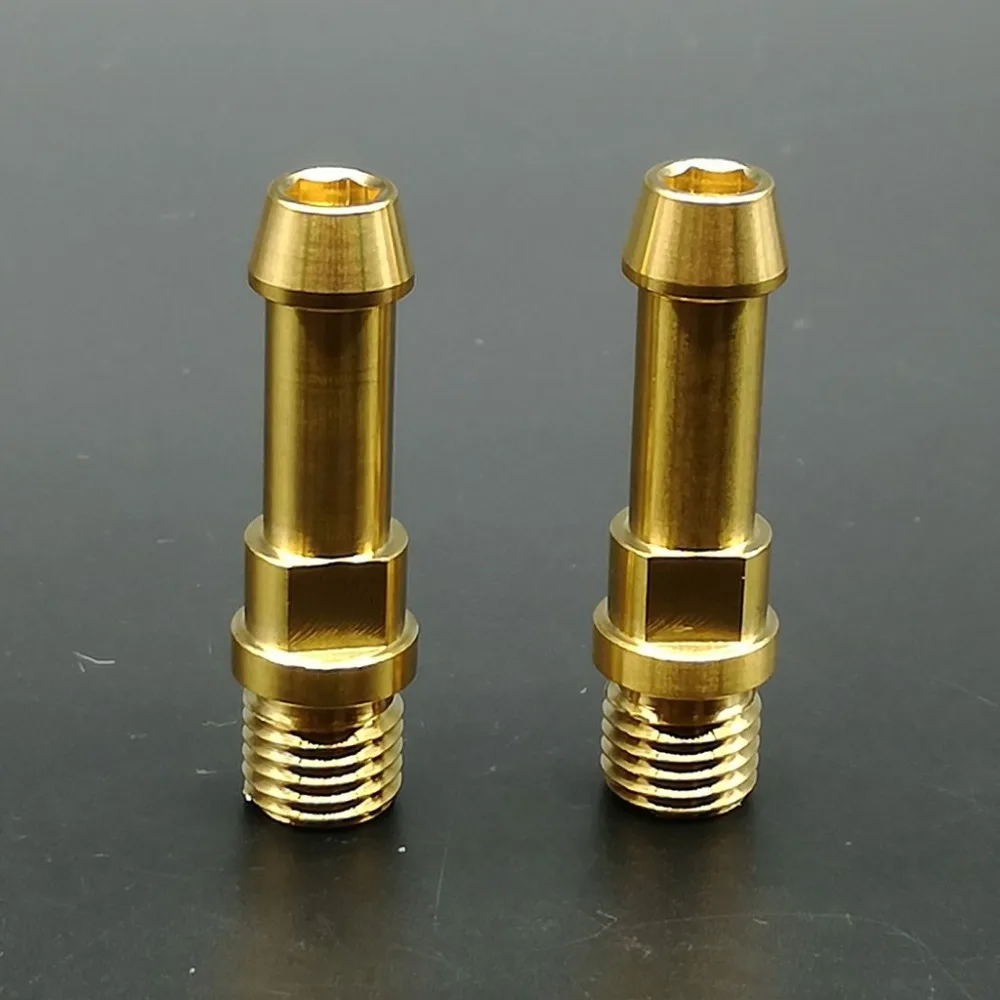 2 шт. золотого Титана легкий вес для ремонта велосипеда запасные части M6x16mm & M10x1.25m