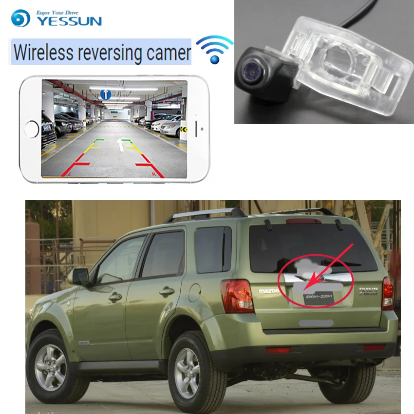 YESSUN NEW car wireless Reverse camera for Mazda Premacy MK1 1999~2009 For Mazda Tribute MK1 2001~2007 CCD Night Vision+CAM