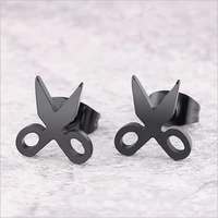 stud earrings korean style for women men 316l stainless steel earring ip plating no fade allergy free