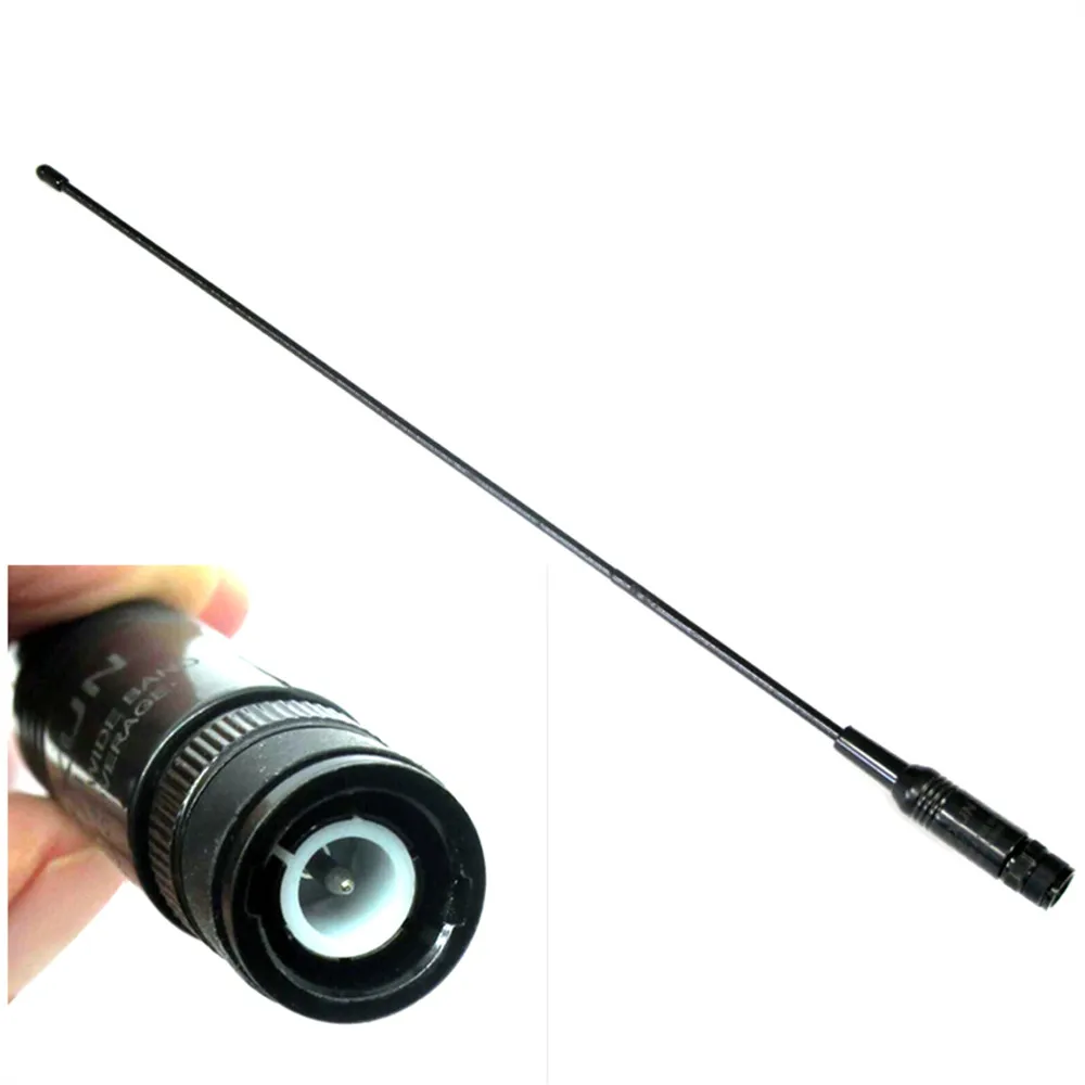 OPPXUN BNC de doble banda VHF/UHF 144/430 MHz antena suave NA771 для Icom IC V8 V82 V80 TK308 и т. Д. Радио|Рации| |