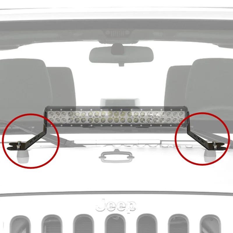 22 &quotLED свет бар капот монтажные кронштейны для Jeep Wrangler JK 2007 2016 2 двери/4 двери