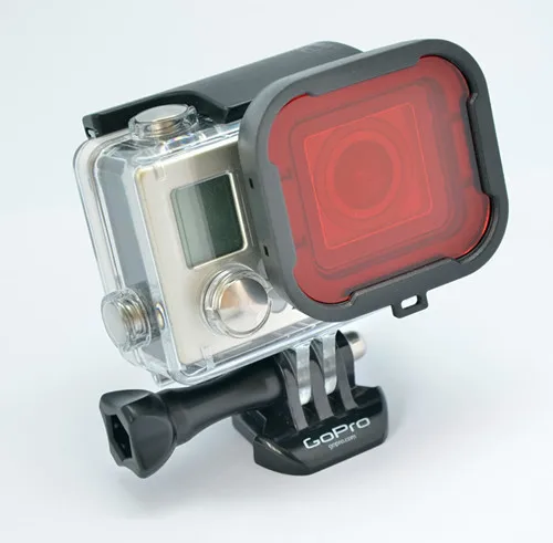 Новинка Аксессуары для Gopro поляризатор красный/желтый фильтр объектива камеры