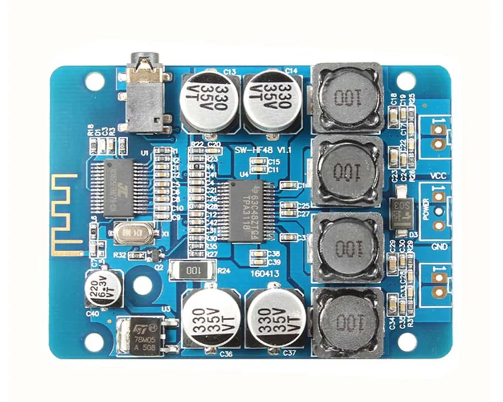 Новый TPA3118 2x30 Вт 8 26 В DC Аудио Стерео Bluetooth цифровой усилитель плата для