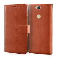 luxury leather flip case for sony xperia x xa1 xa2 plus ultra case wallet cover for sony xa2 plus card slot phone silicone