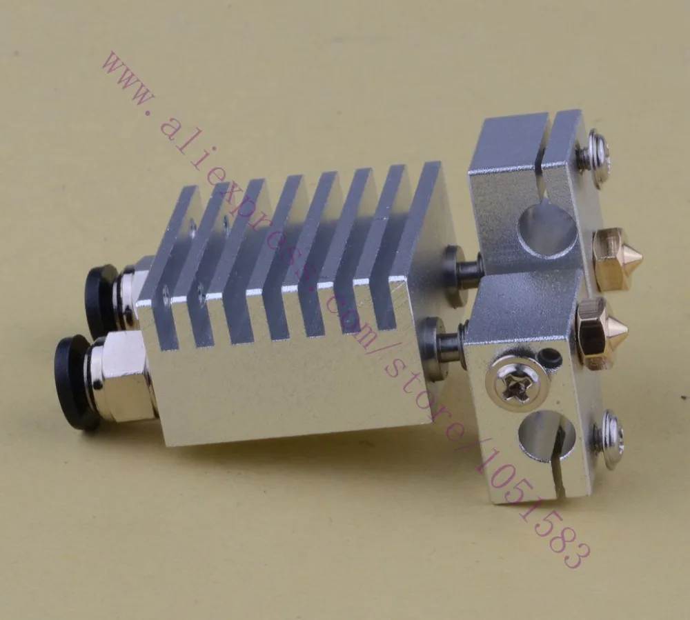 Химера Hotend клон мульти штранг прессования V6 двойной головной экструдер HotEnd 0 3/0 4/0