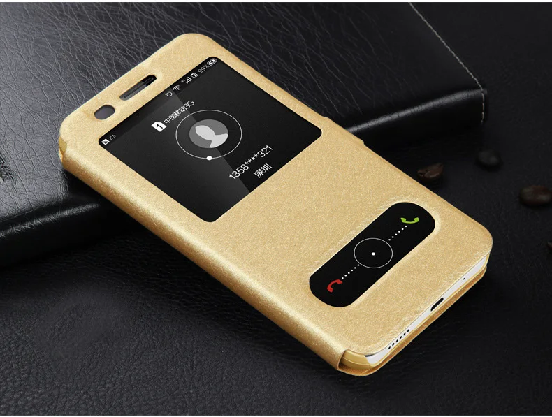 Coque Honor 7A чехол DUA-L22 5,4" вид флип-чехол для телефона из искусственной кожи для huawei Honor 7A 7 A Honor7A чехол, Российская версия крышка - Цвет: gold