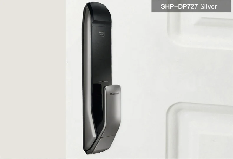 SAMSUNG SHP-DP727 Keyless BlueTooth PUSH PULL двухсторонний Keyless дверной замок английская версия большой врезной золото цвет