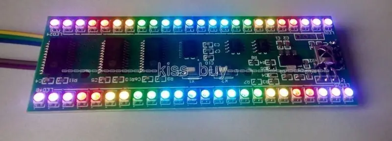 RGB MCU дисплей шаблон двухканальный стерео 24 светодиодный индикатор уровня VU метр