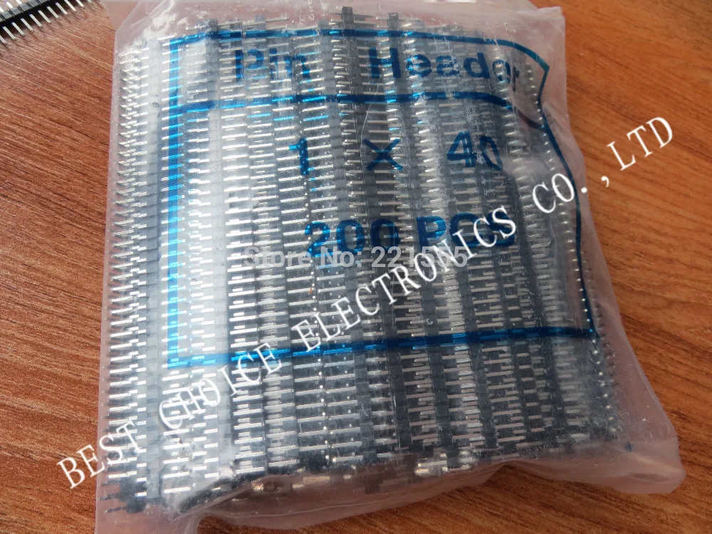 200 шт./лот 40 Pin 2 54 мм Однорядный штыревой разъем 40Pin заголовок для Arduino Прототип
