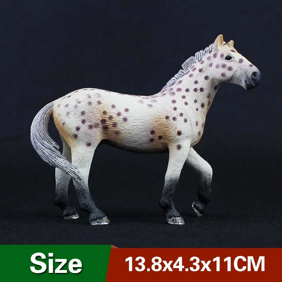 Knabstrupper Horse Диких животных модель ранчо лошадь игрушка набор в фигурки детей Образование Подарки орнамент - Цвет: Knabstrupper Horse