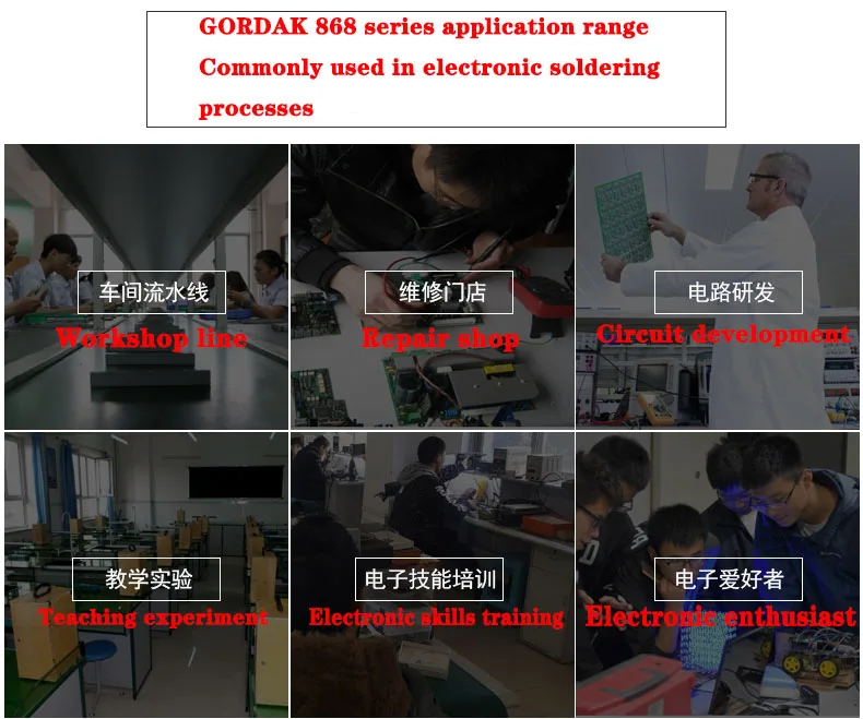 GORDAK 868D Интеллектуальный 3 в 1 антистатический горячий воздух двойной цифровой горячий воздушный пистолет паяльная станция USB зарядка мобильного телефона