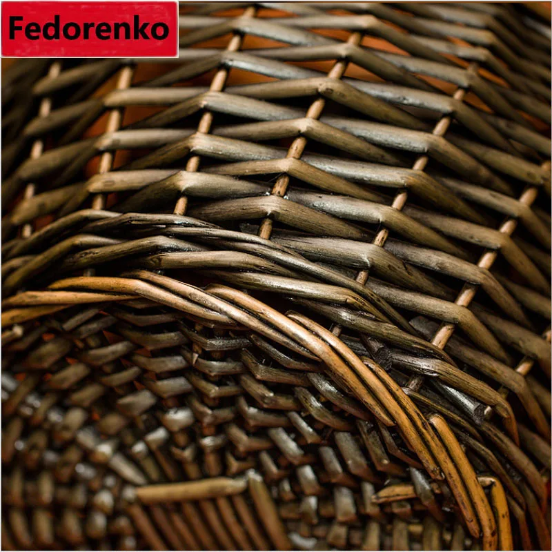 Плетеные корзины из ротанга плетеные для яиц с крышкой плетеная корзина ручной