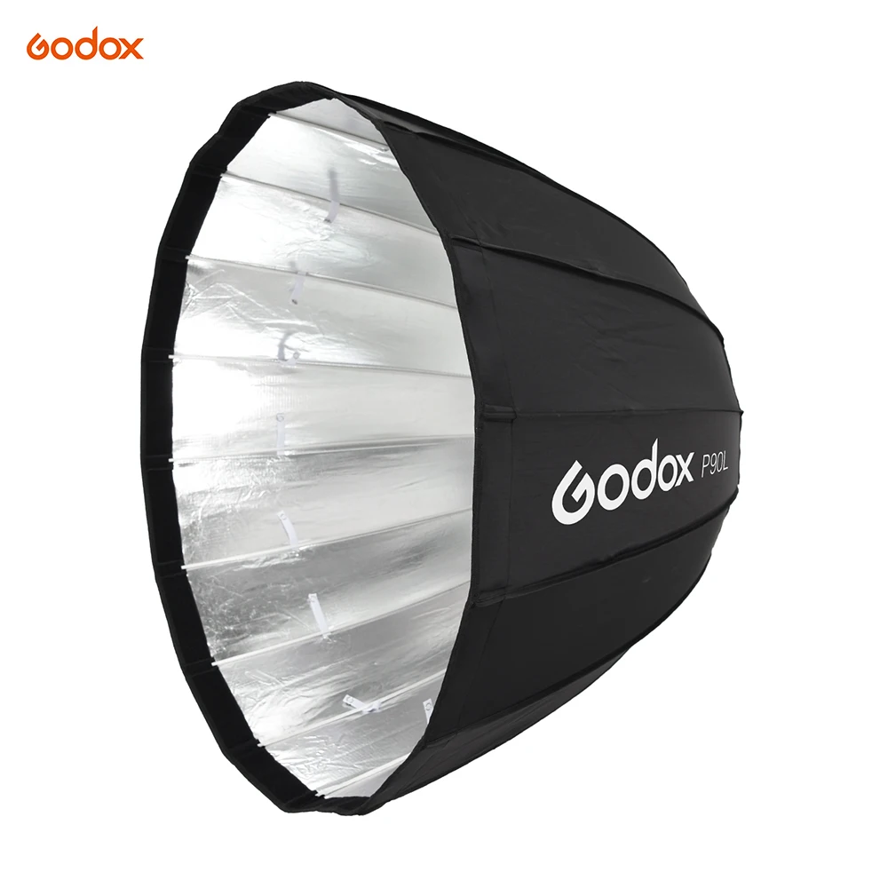 Godox P90L 90 см Глубокий параболический софтбокс с кольцом адаптером Bowens для