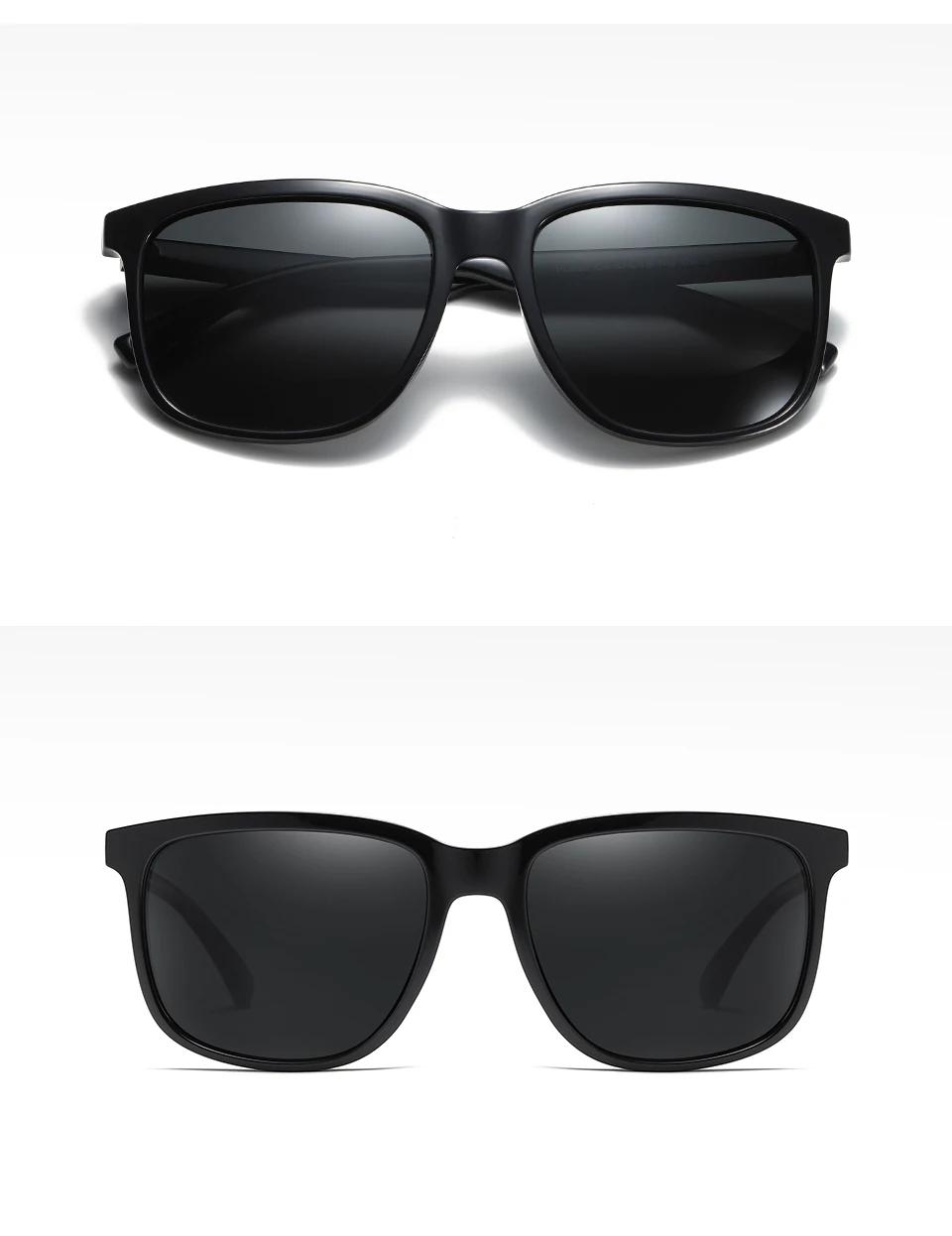 Peekaboo uv400 поляризационные солнцезащитные очки для мужчин tr90 Ультра светильник вождения мужские солнцезащитные очки матовый черный Высокое качество TAC