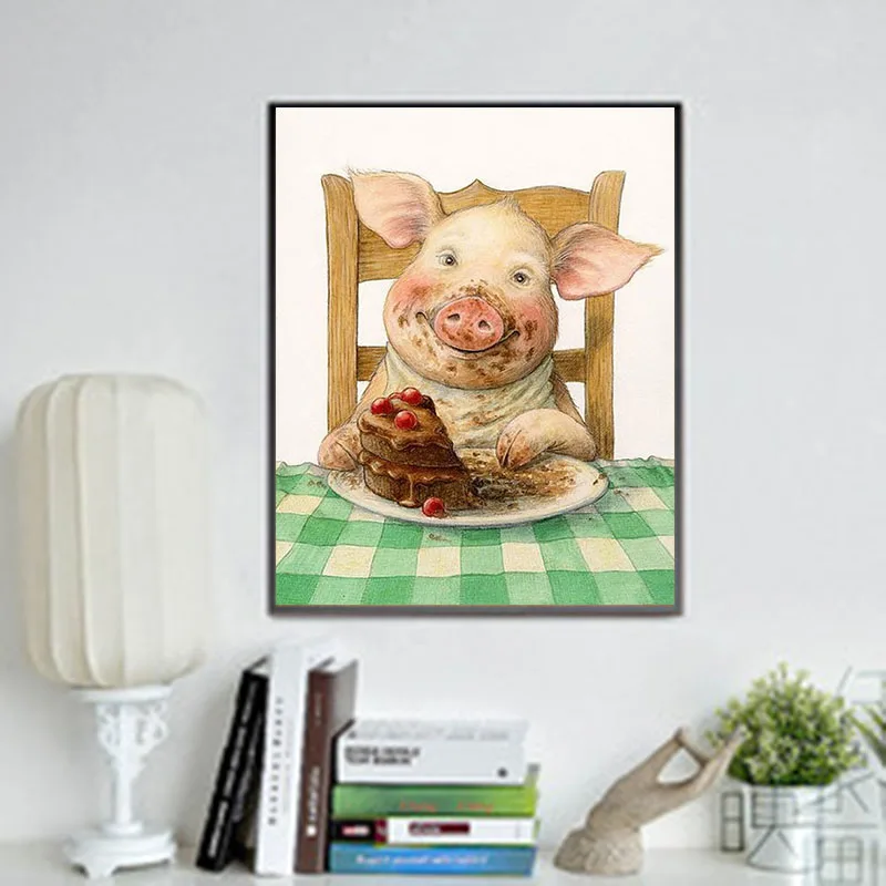 D SH 5D DIY алмазная живопись вышивка крестом животное Рождественский подарок