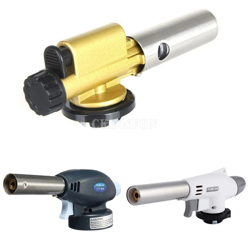 

50Pcs/Lot Flame Butane Gas Gun Maker Torch Lighter Outdoor Camping Picnic BBQ Welding Equipment