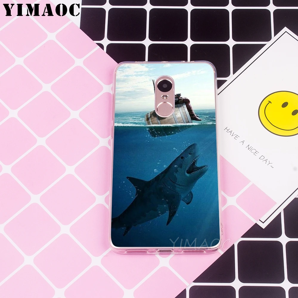 YIMAOC Deadpool и sharksSoft TPU чехол для Xiaomi Redmi 6 4X 5A 4A S2 Note 4 5 Pro Plus Mi 8 9 SE A2 A1 MiX 2S MAX 3 |
