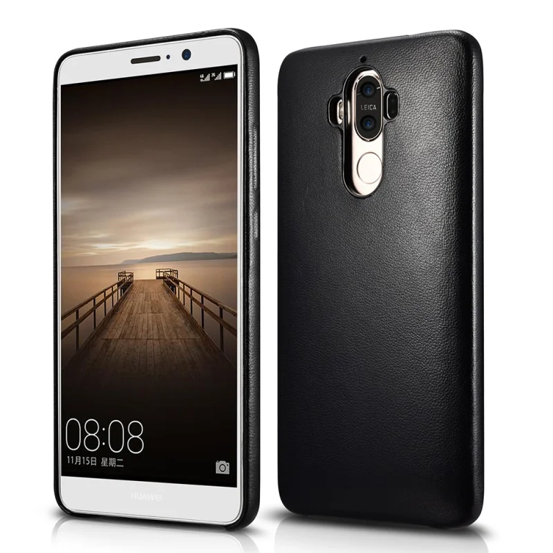 For Huawei Mate 9 Case XOOMZ Sheepskin Genuine Leather Coated PC Hard for - 5.9 inch |