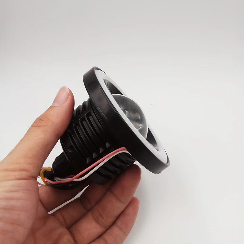 Автомобиль мигает 1 пара Автомобильные светодиодные RGB красочные удара туман Ангельские глазки фара DRL днем Бег Light 2.5 3.0 3.5 дюйма 64 мм 76 мм 89 мм
