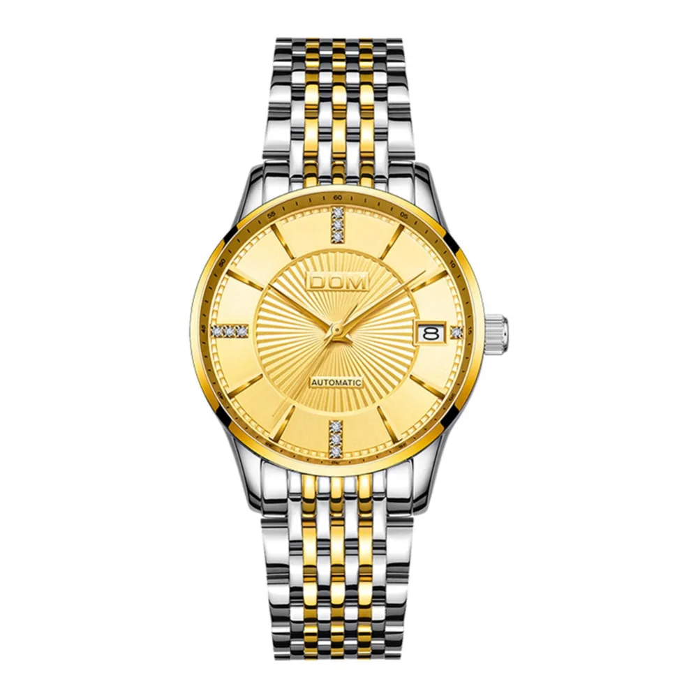 Часы DOM женские механические роскошные брендовые автоматические