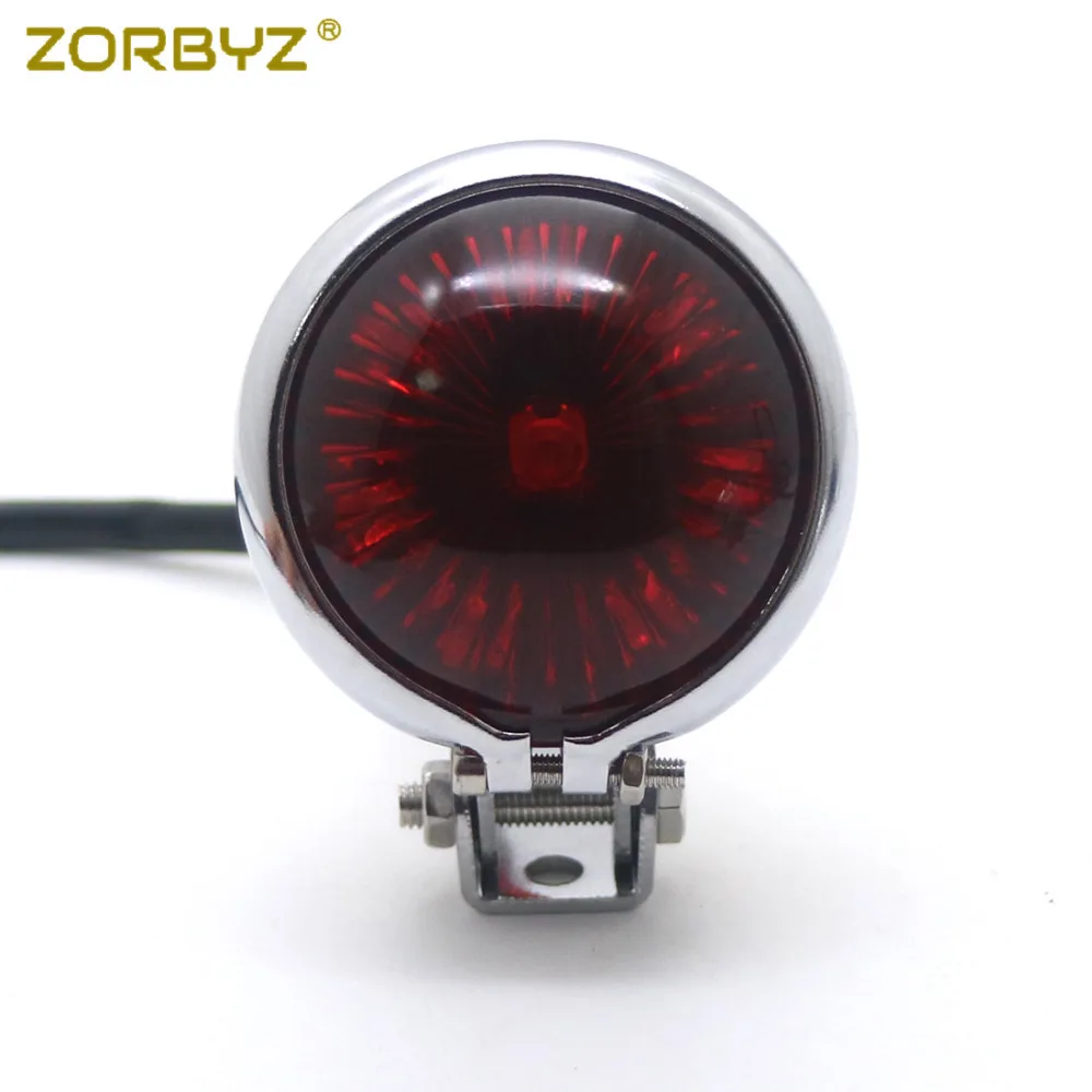 ZORBYZ мотоциклетный хромированный светодиодный задний стоп сигнал Bates стиль для