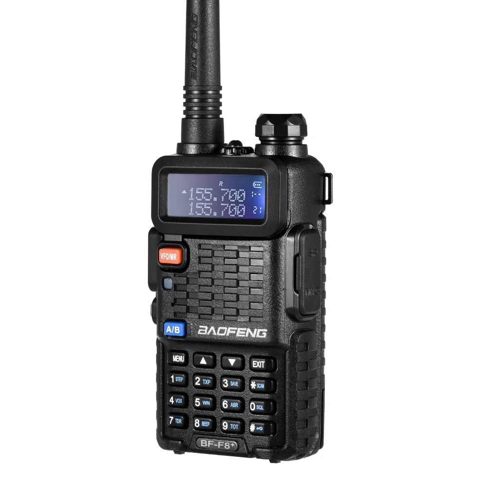 Baofeng F8+ Two Way Walkie Talkie BF-F8+ VHF UHF Portable Dual Band CB Ham Radio F8 Plus FM Transceiver + Original Car Charger | Мобильные