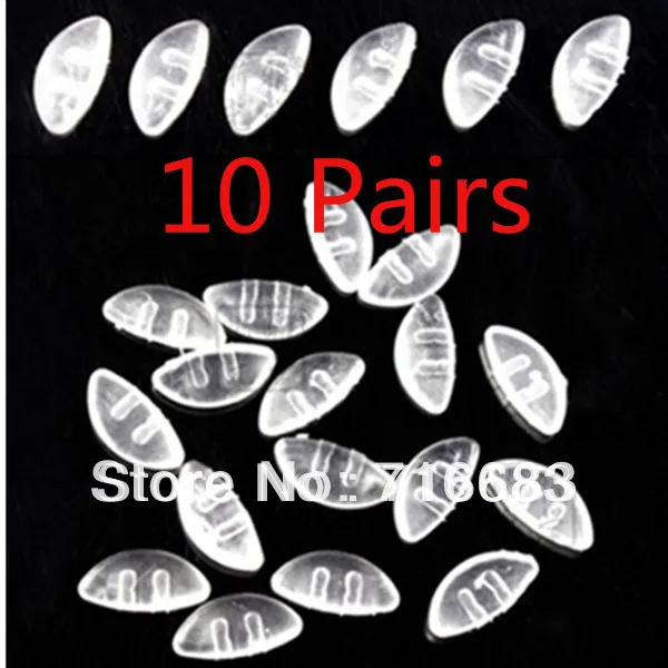 Clear Silicone Soft Nose Pads Only For Glasses Eyeglass frame Accessories Nose Pad Spectacles Eyewear