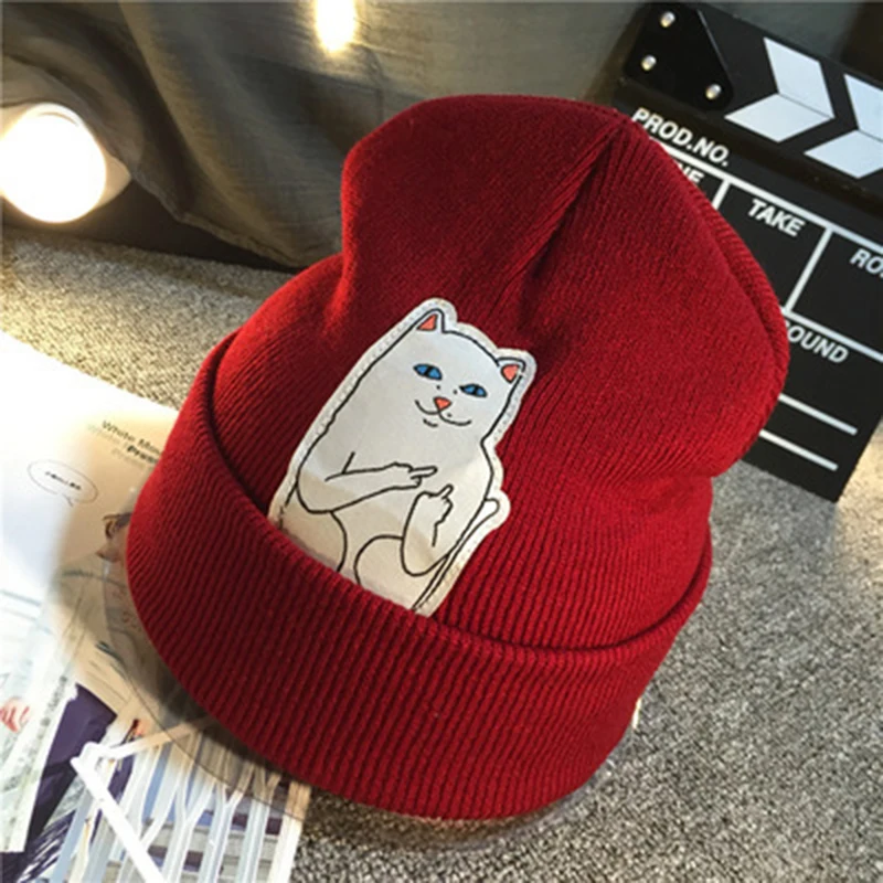 Горячая осенне зимняя искусственная кожа милая кошка теплый модный женский