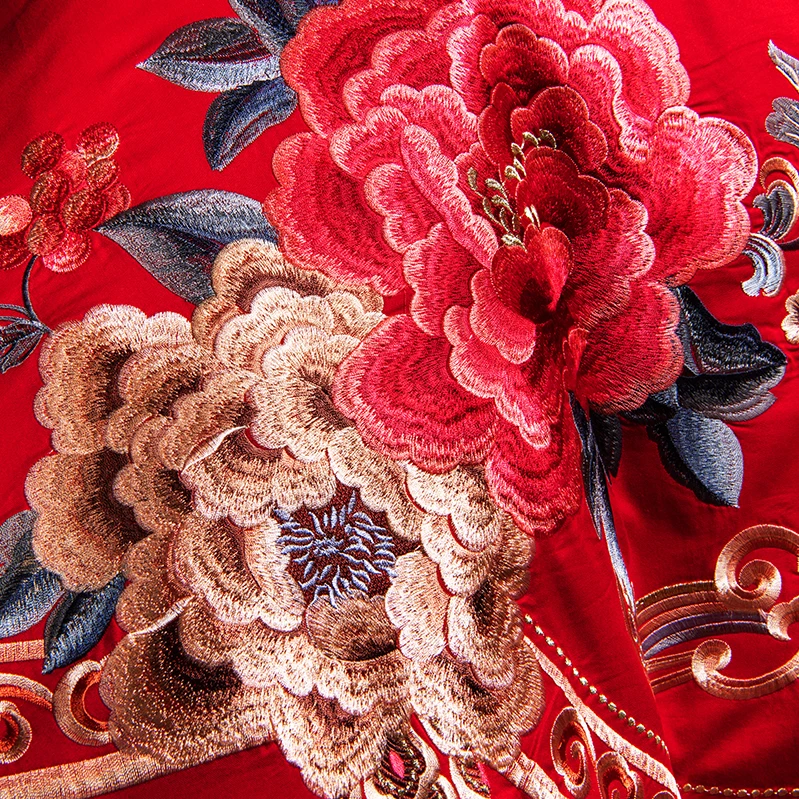 Роскошный классический свадебный комплект постельного белья с цветочной