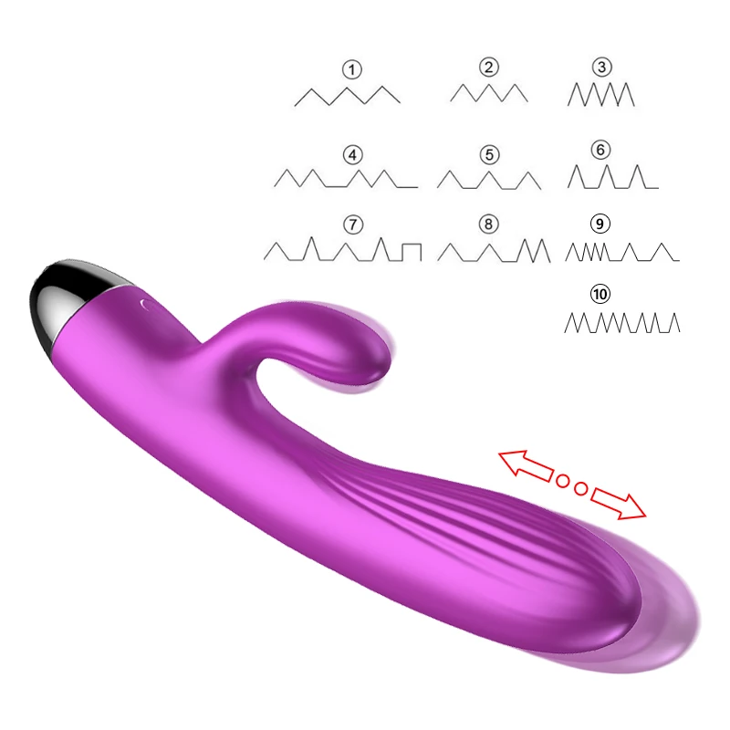 Кролик вибратор 10 режимов G Spot Вагина шокер Секс продукт USB Перезаряжаемый
